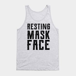 Resting Mask Face  funny mask Funny Mask funny masks face Tank Top